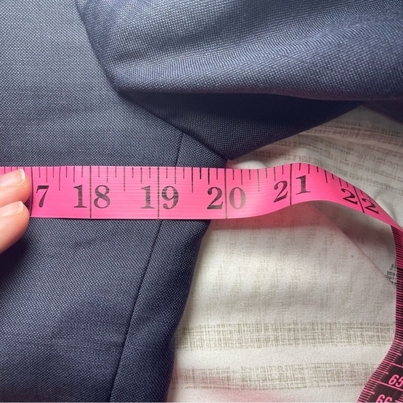 J.Crew Factory Men’s Navy Wool Thompson Blazer Size 36S Two Button Suit Jacket - Picture 10 of 11